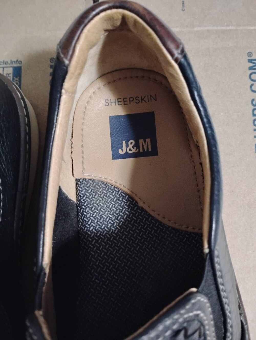 Johnston & Murphy Woven Leather Slip On Loafers Men’s 8.5M Sheepskin Casual Shoe - Picture 5 of 8